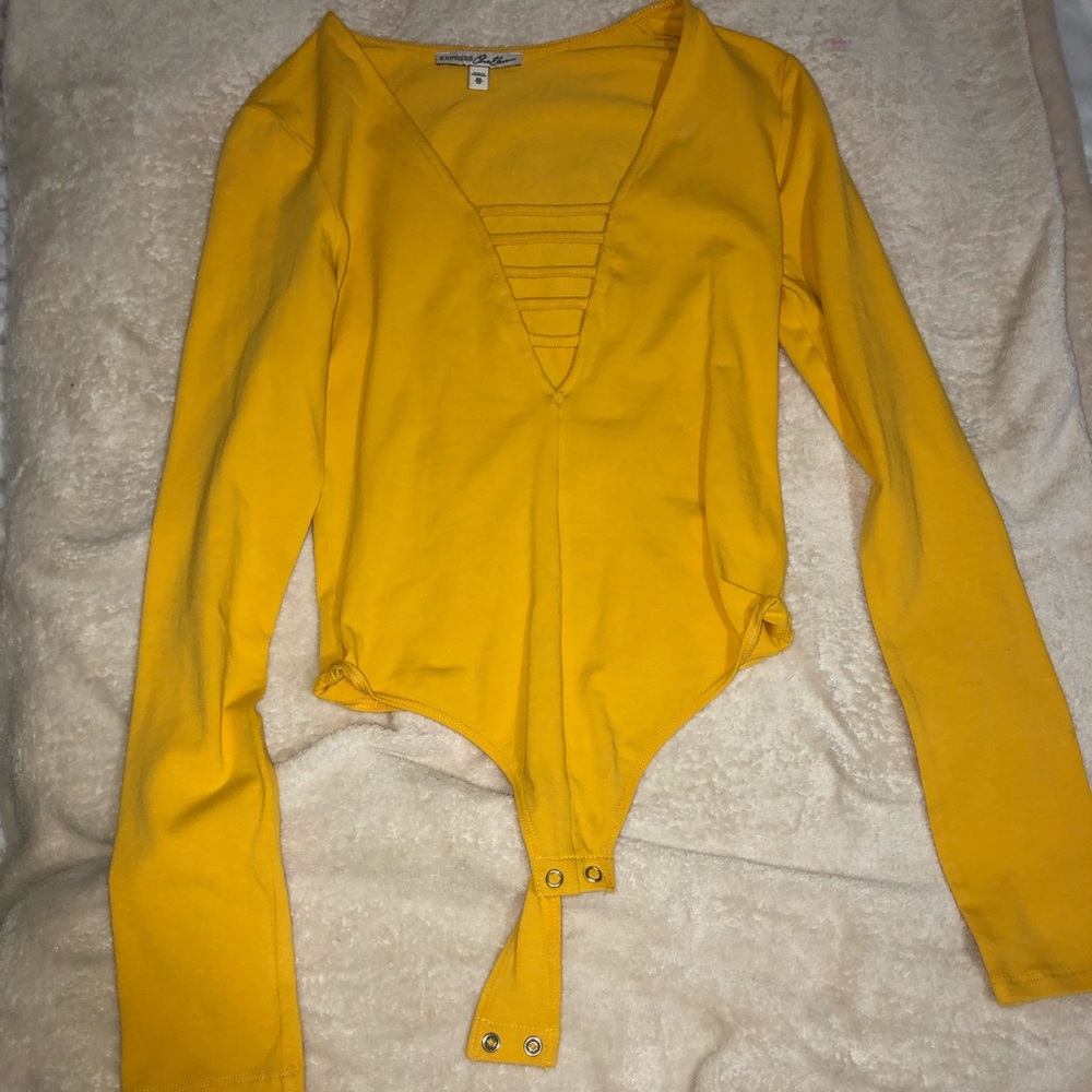 Yellow bodysuit